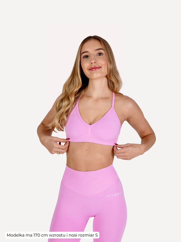 Top sportowy różowy ICONIC