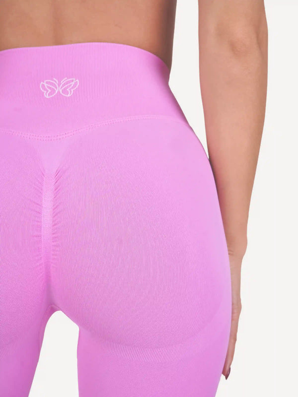 Legginsy sportowe różowe push up