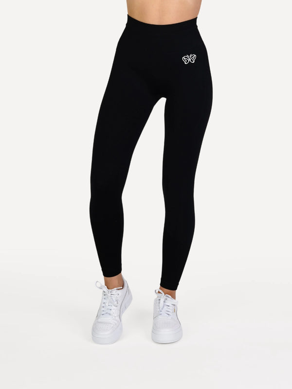 Legginsy bezszwowe VIBRANT czarne