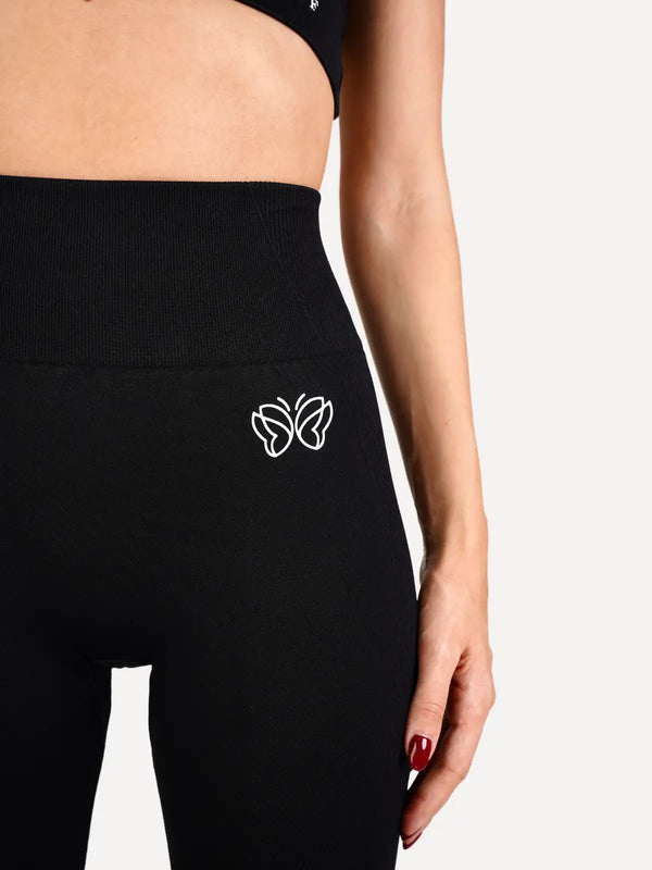 Legginsy bezszwowe VIBRANT czarne