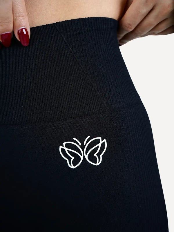 Legginsy bezszwowe VIBRANT czarne