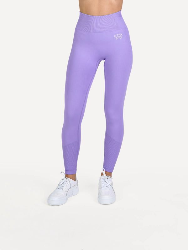 Legginsy bezszwowe VIBRANT lawendowe
