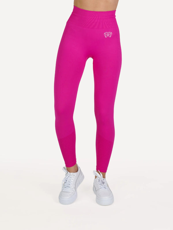 Legginsy bezszwowe VIBRANT różowe