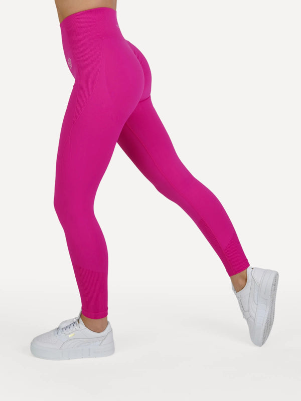 Legginsy bezszwowe VIBRANT różowe