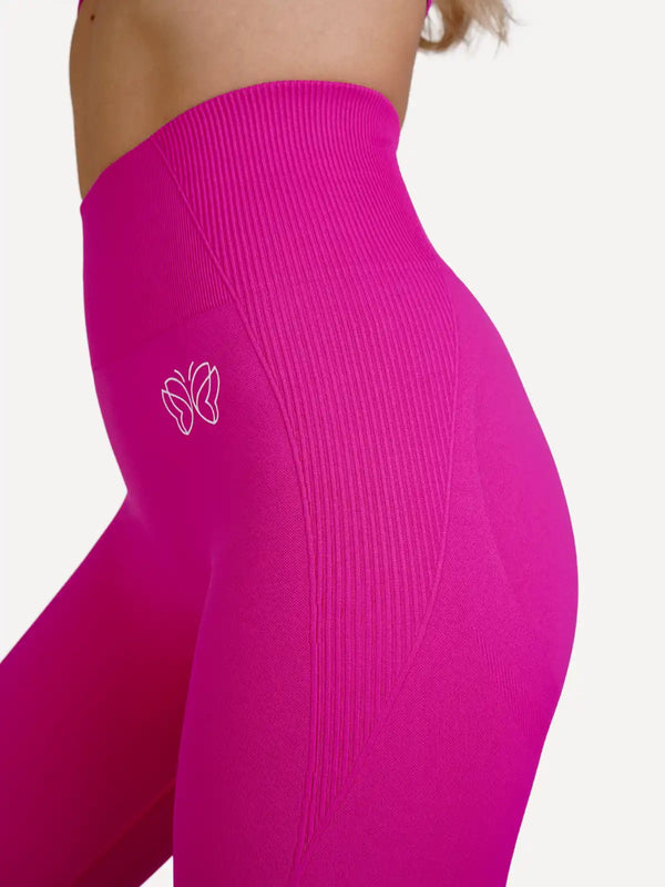 Legginsy bezszwowe VIBRANT różowe