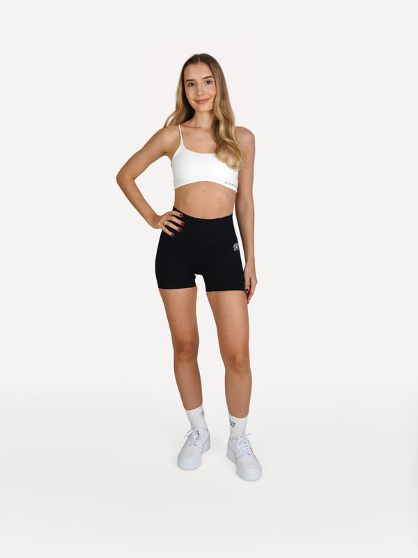 Zestaw spodenki SHAPE czarne + top SHAPE biały