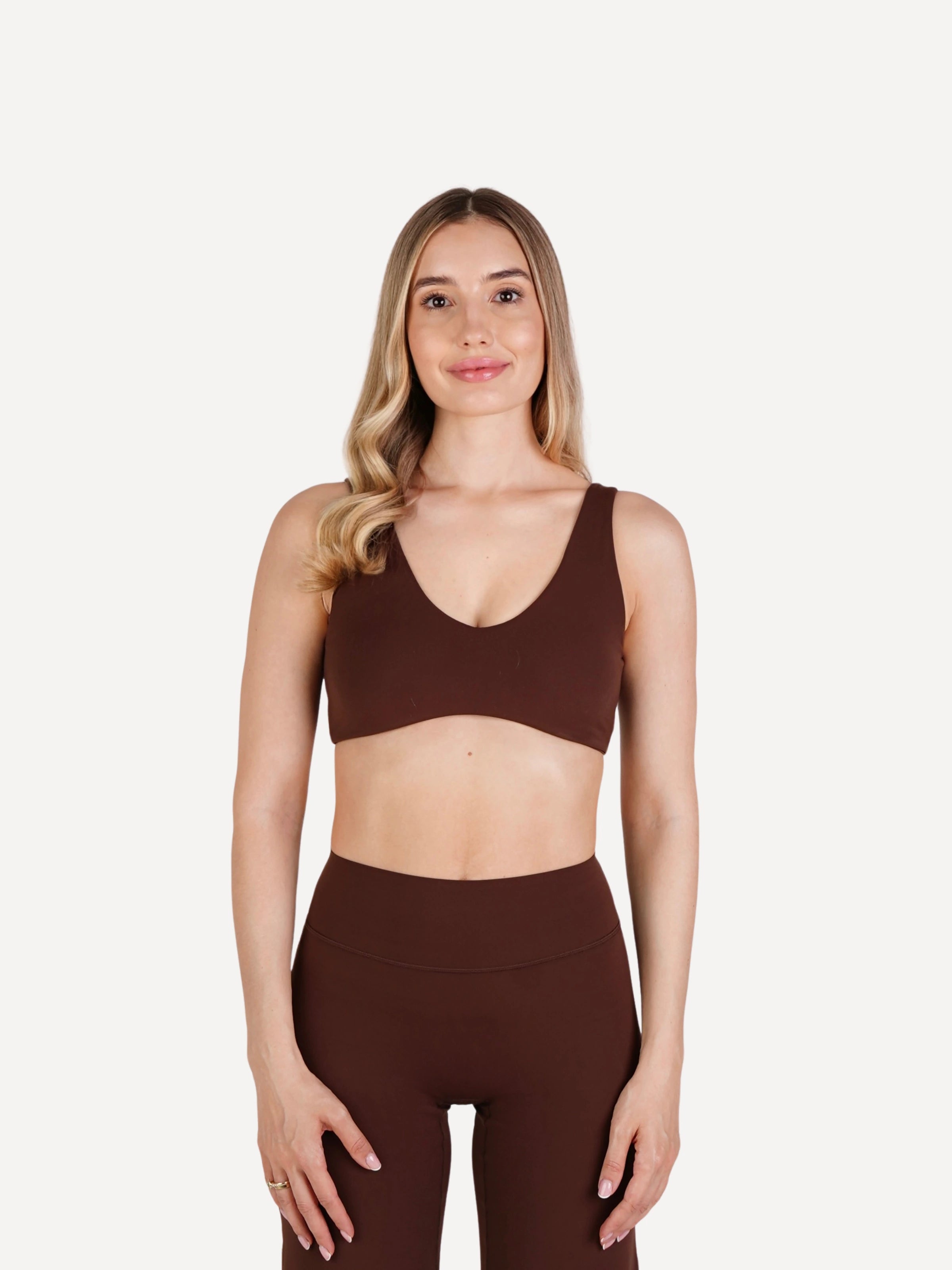Biustonosz sportowy FLOW mocha