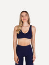 Biustonosz sportowy FLOW navy blue