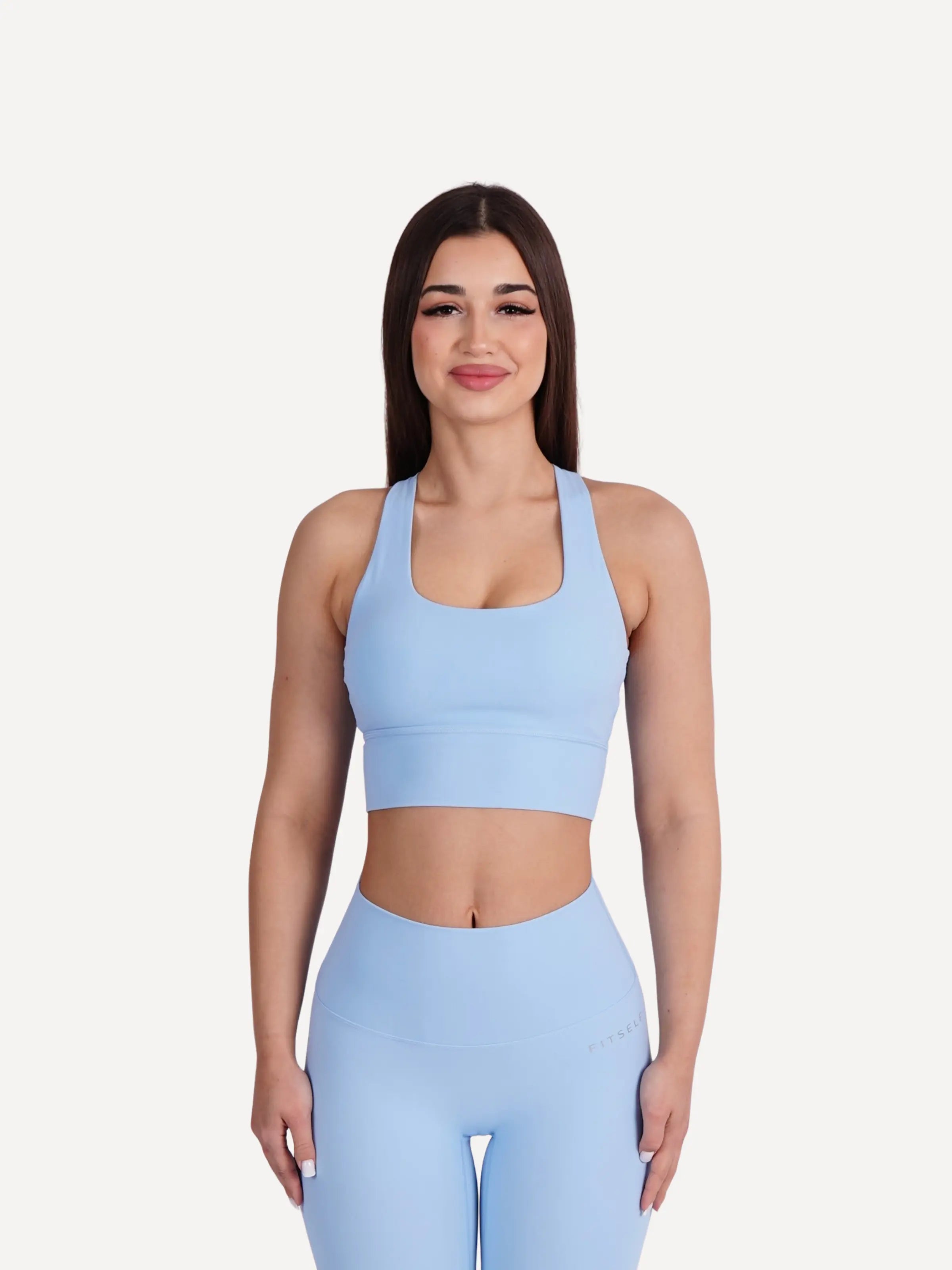 Biustonosz sportowy ZEN baby blue