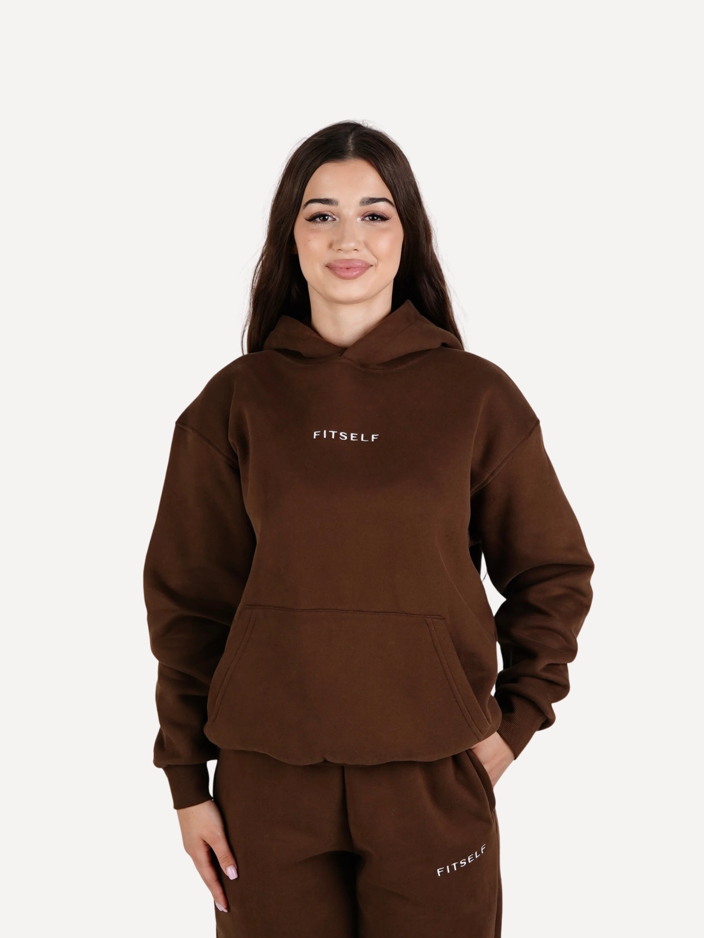 Bluza dresowa EVERYDAY brązowa