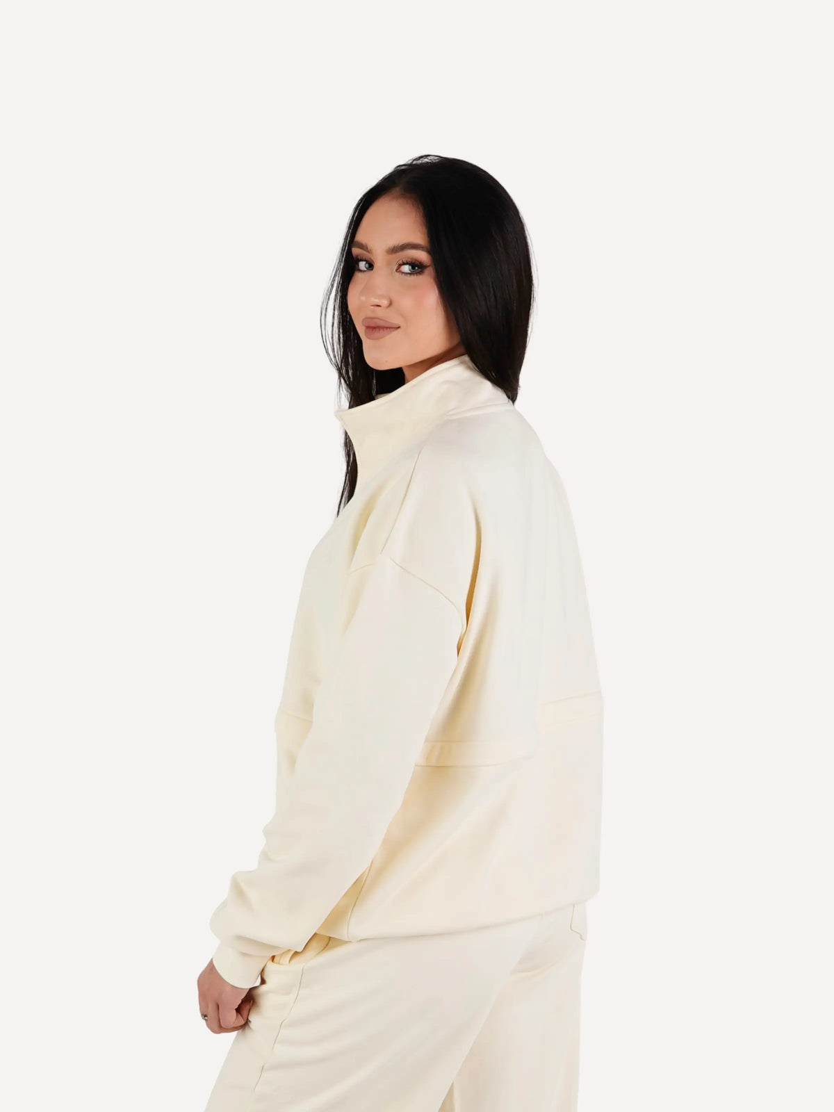 Bluza z półzamkiem REST butter yellow