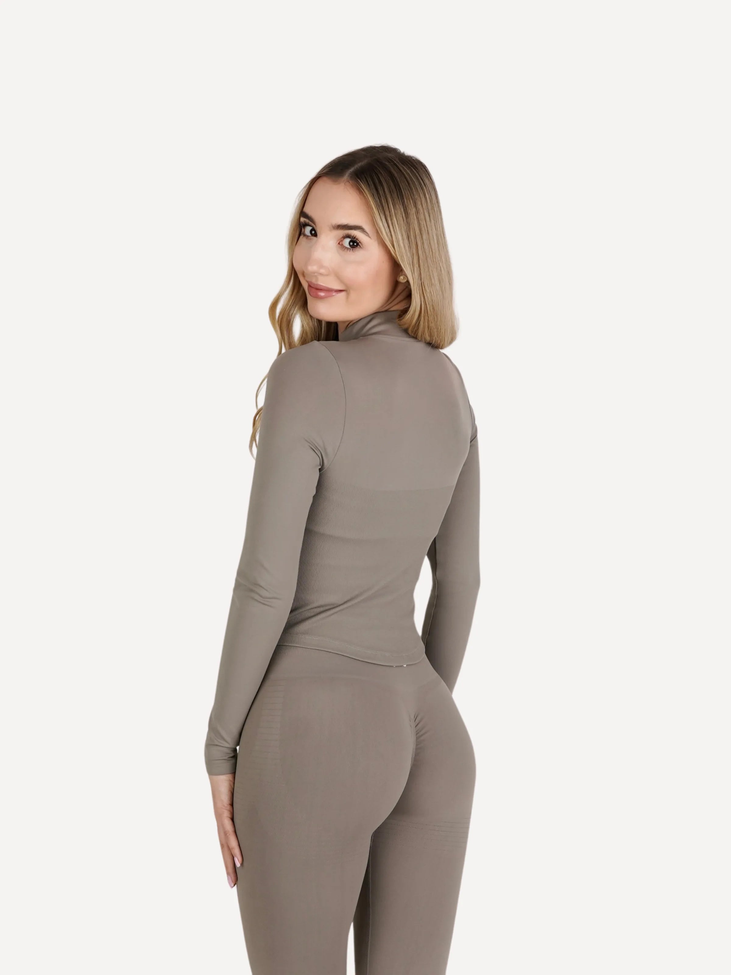 Bluza rozpinana ELEVATE taupe