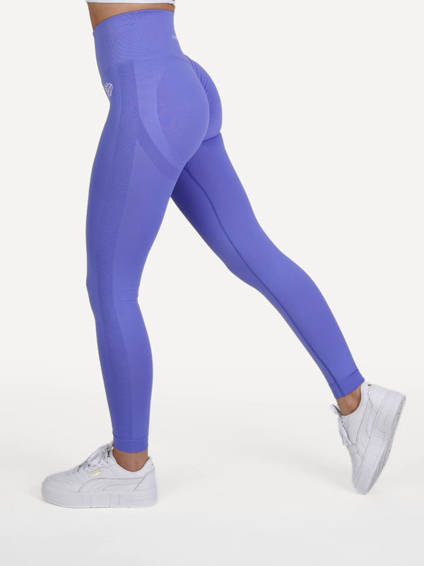 Legginsy bezszwowe Double PUSH UP fioletowe
