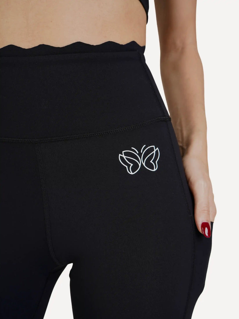 Legginsy sportowe z kieszonką BALANCE czarne