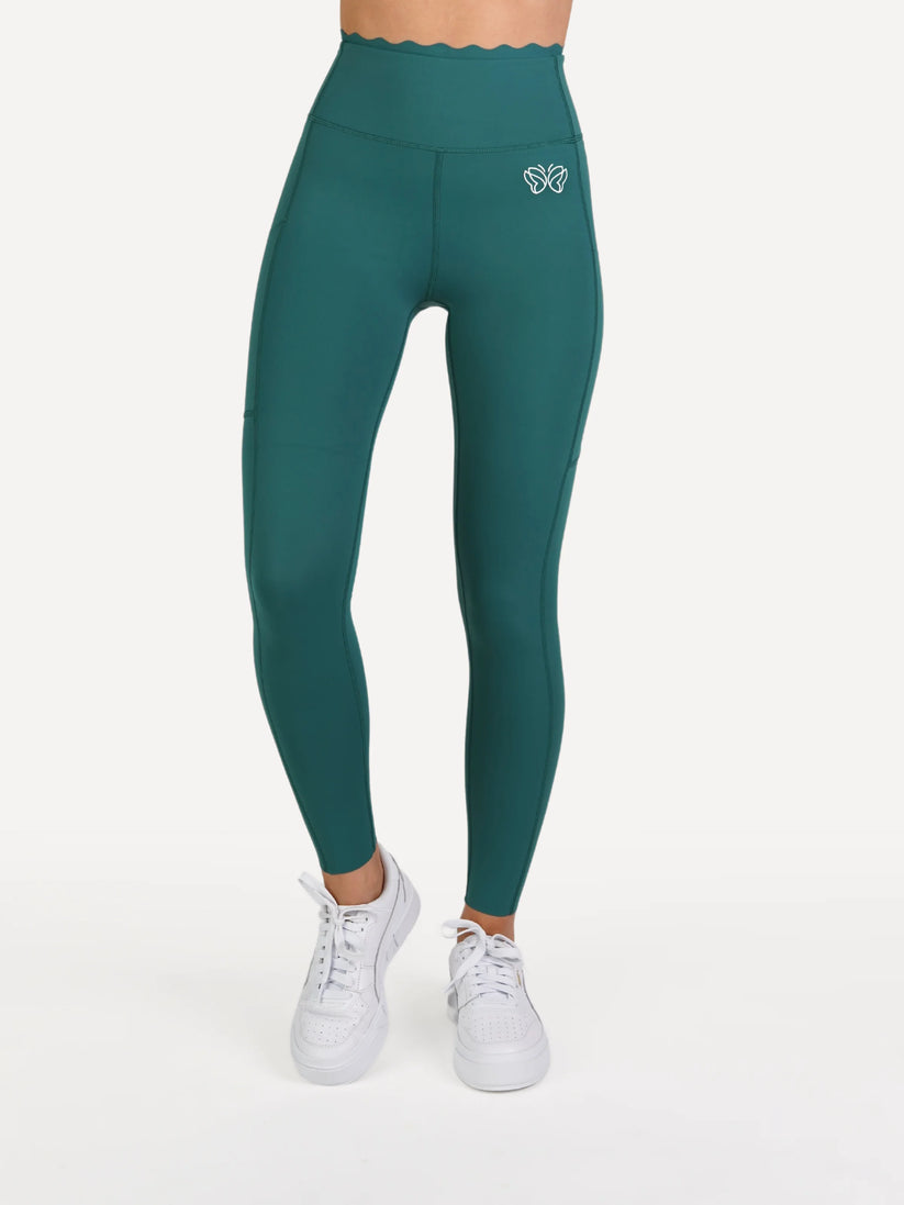 Legginsy z kieszonką BALANCE butelkowa zieleń