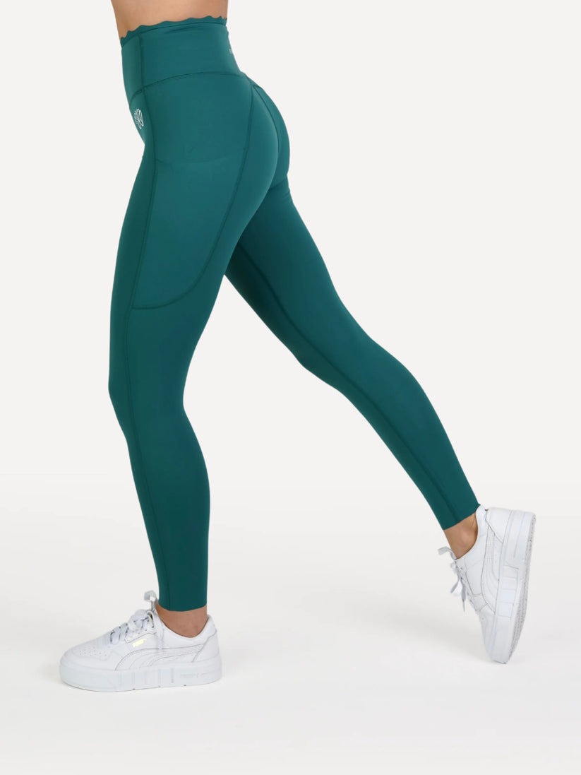 Legginsy z kieszonką BALANCE butelkowa zieleń