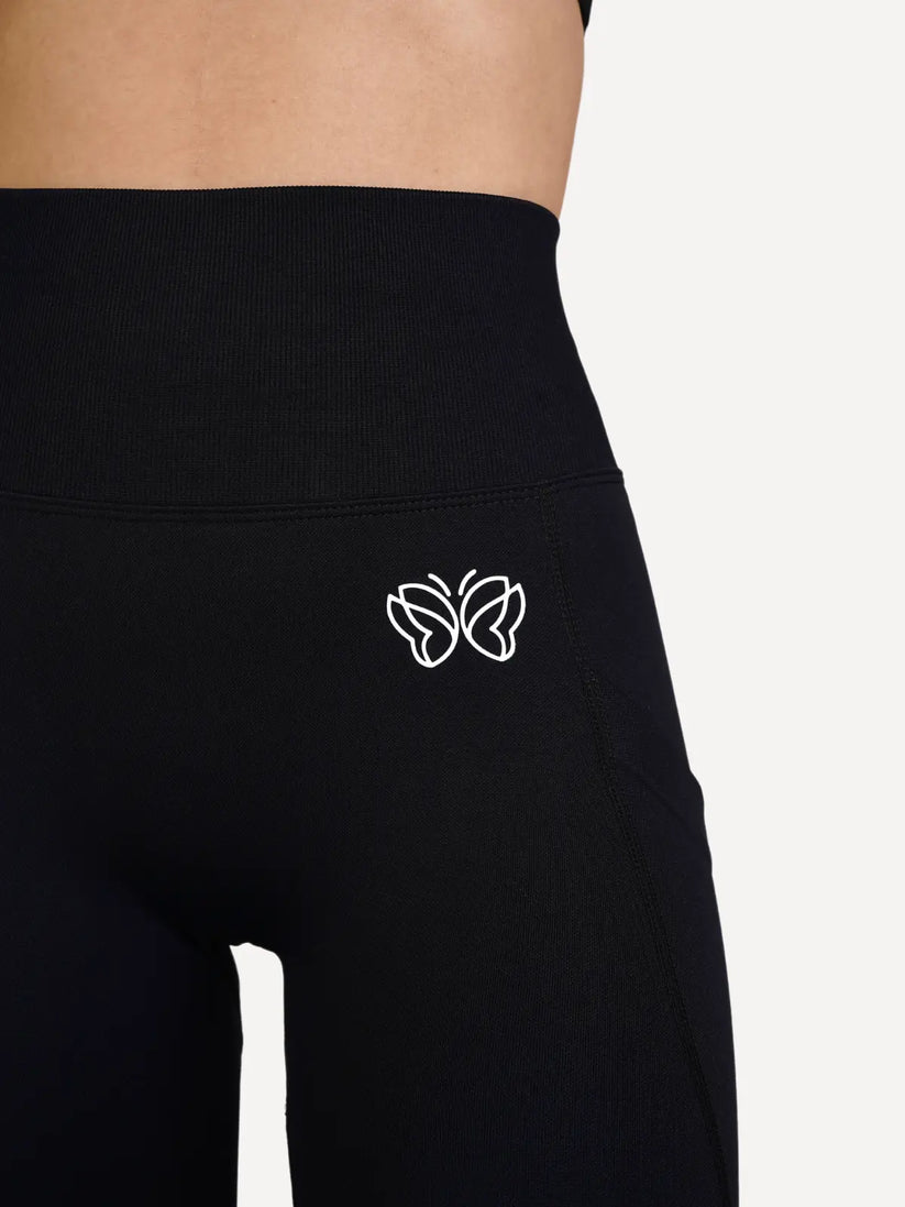 Legginsy bezszwowe LUXE czarne