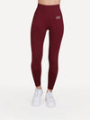 Legginsy bezszwowe VIBRANT bordowe