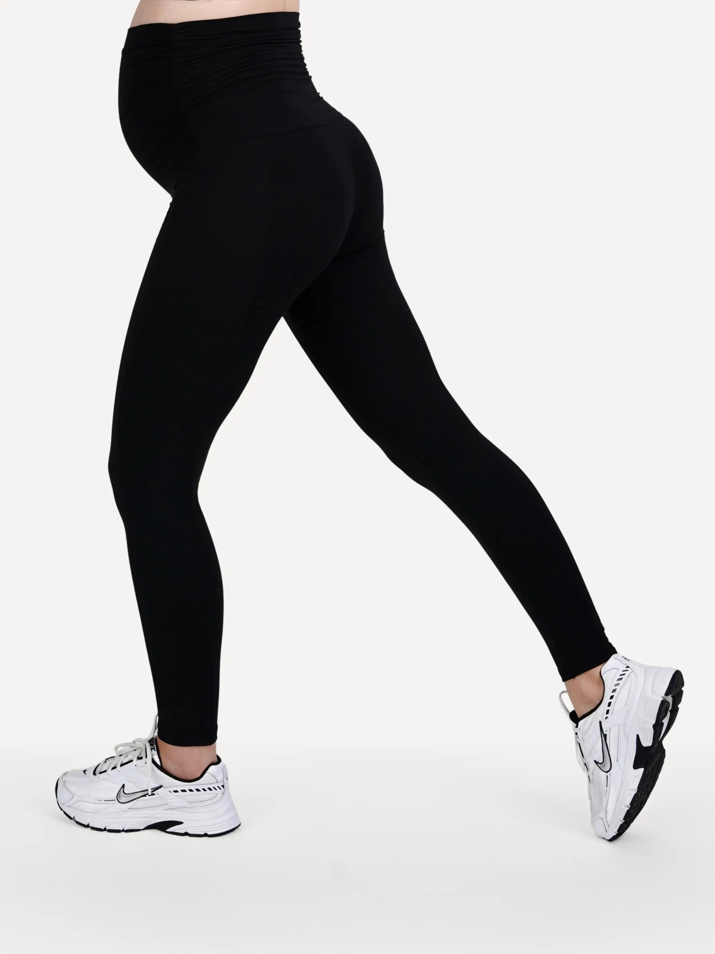 Legginsy ciążowe MOM czarne
