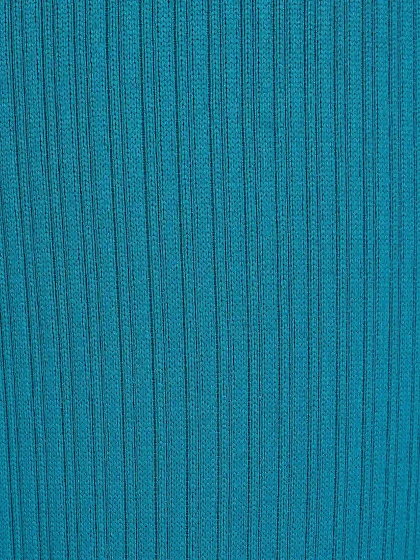 Legginsy prążkowane RIBBED turkusowe