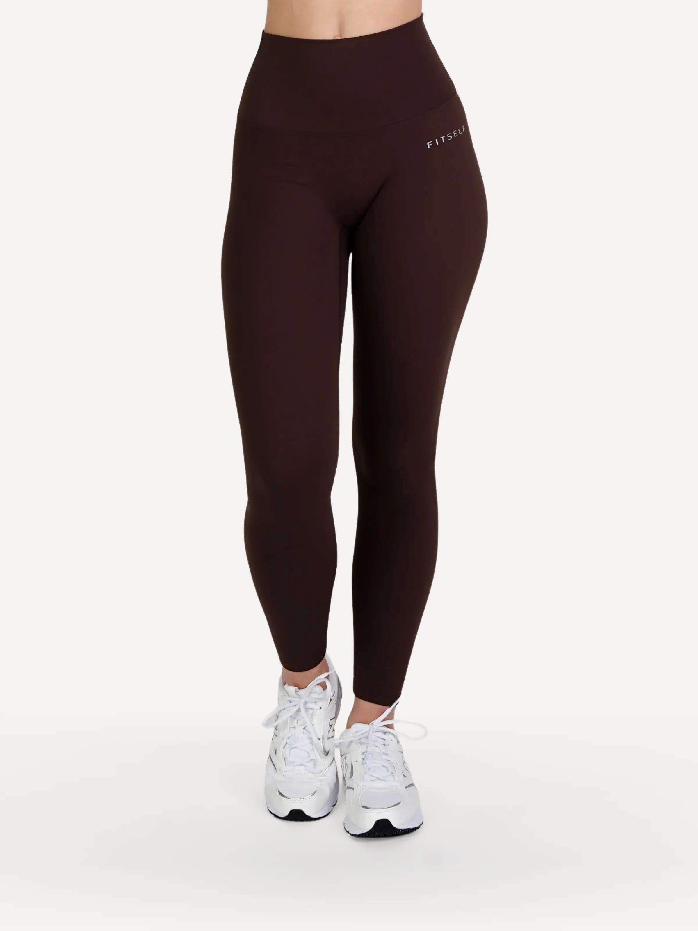 Legginsy sportowe ZEN brązowe