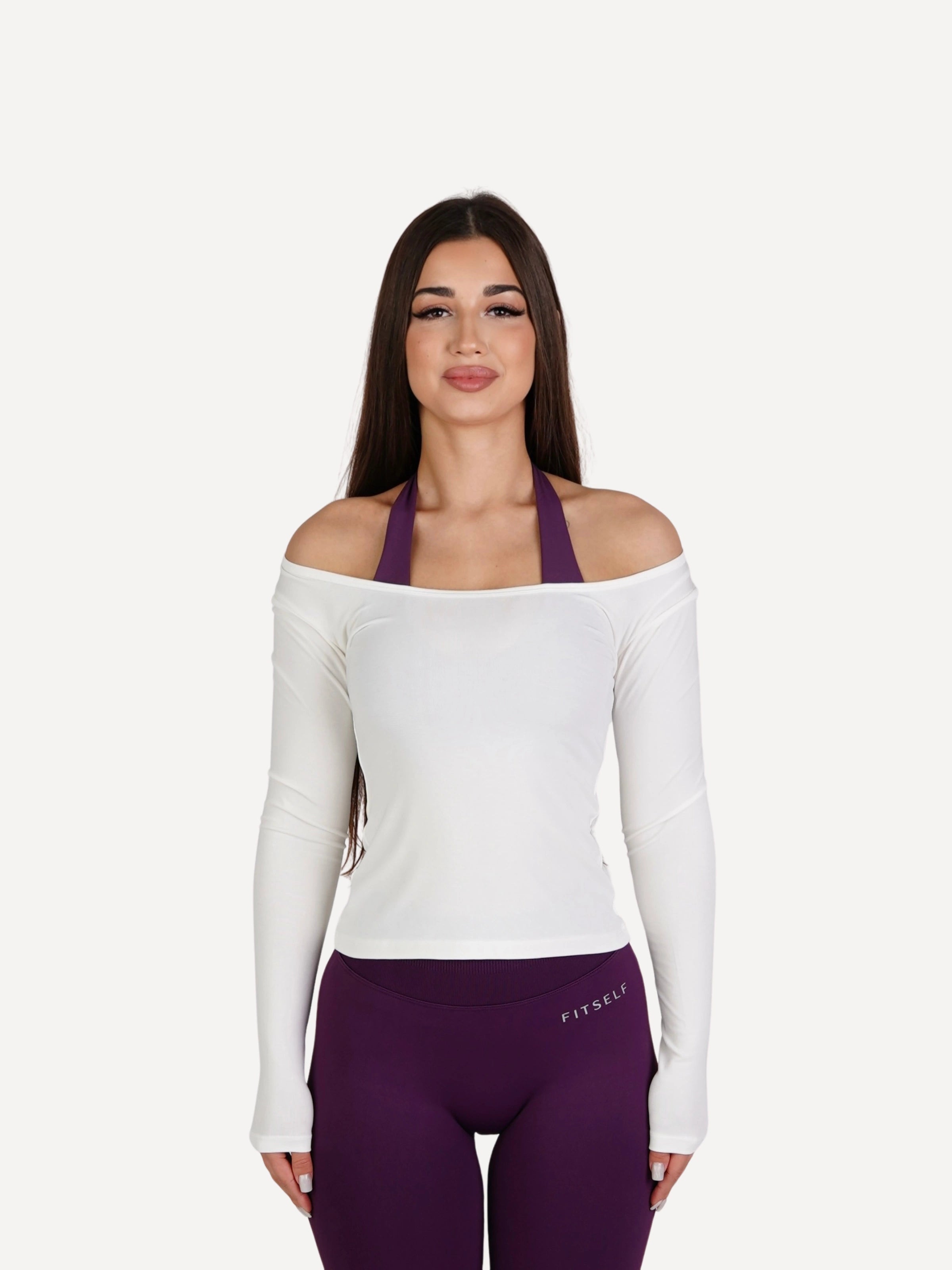 Longsleeve FORM biały