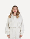 Rozpinana bluza dresowa CLOUD szary melanż