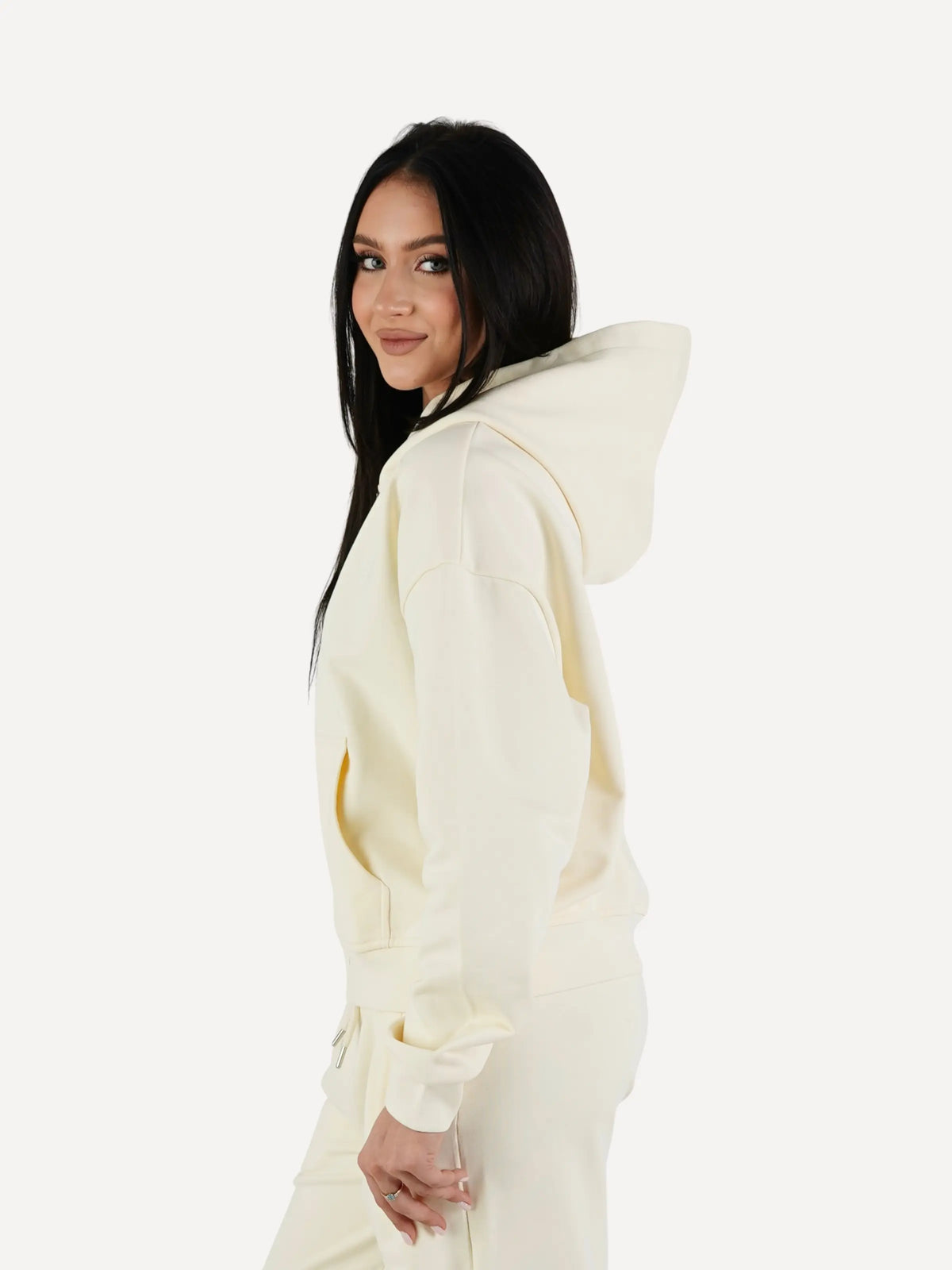 Rozpinana bluza dresowa REST butter yellow
