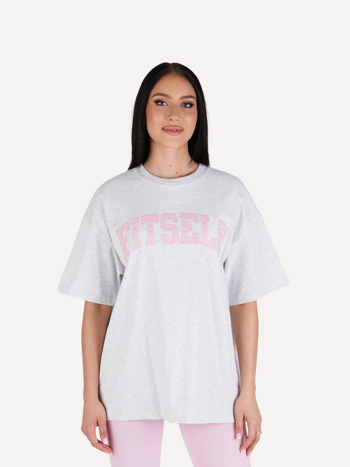 T-shirt oversize grey melange