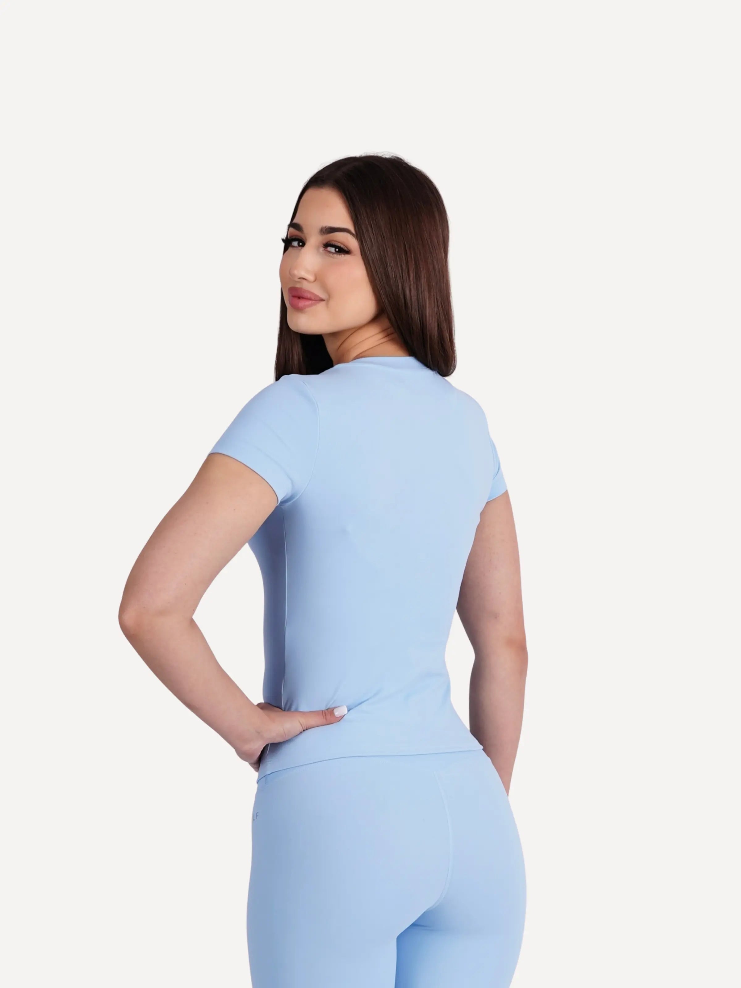 T-shirt sportowy ZEN baby blue