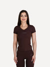 T-shirt sportowy ZEN brązowy