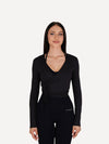 Top wiązany PILATES ERA black