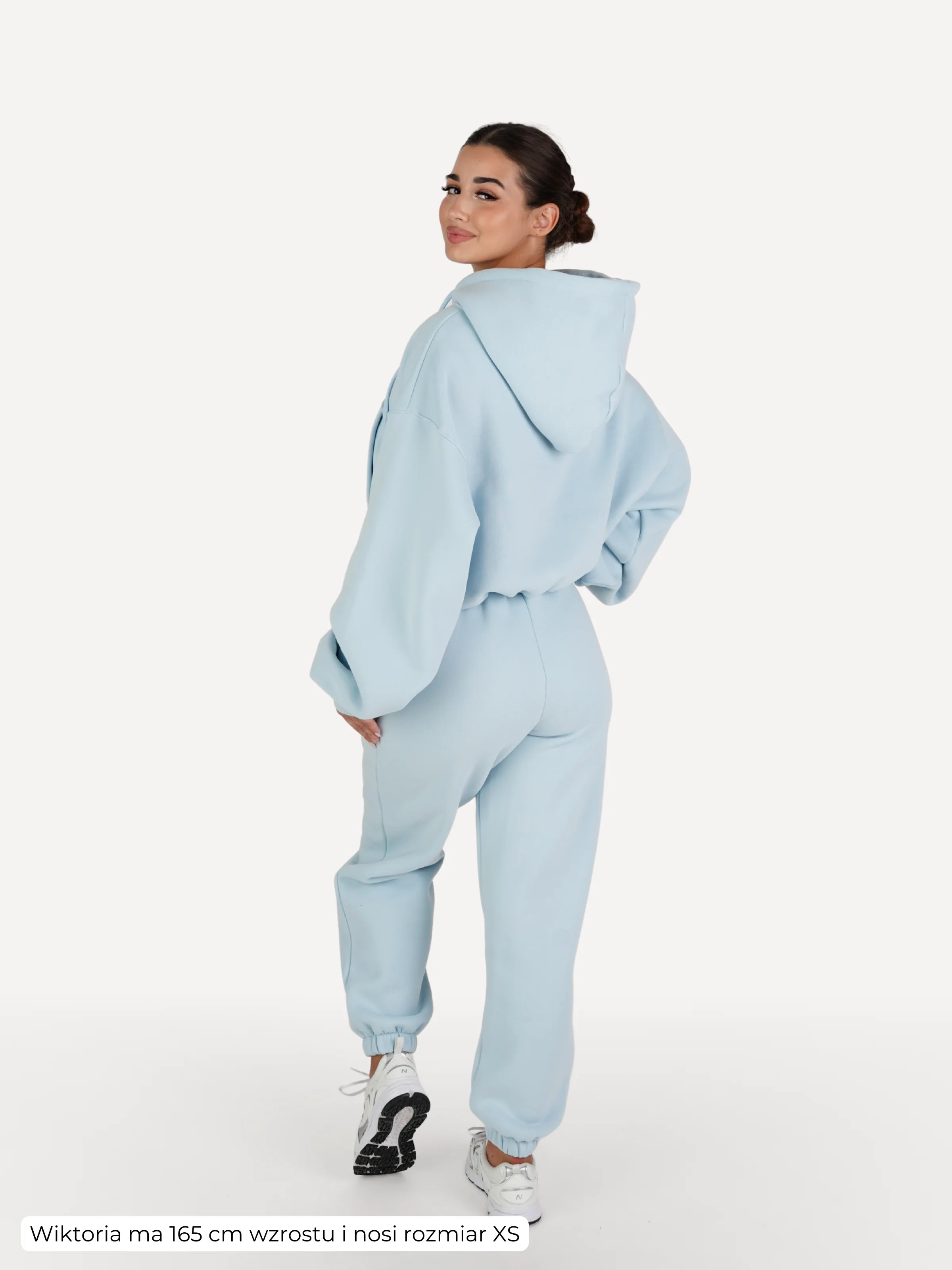Zestaw bluza + spodnie dresowe CLOUD błękitne