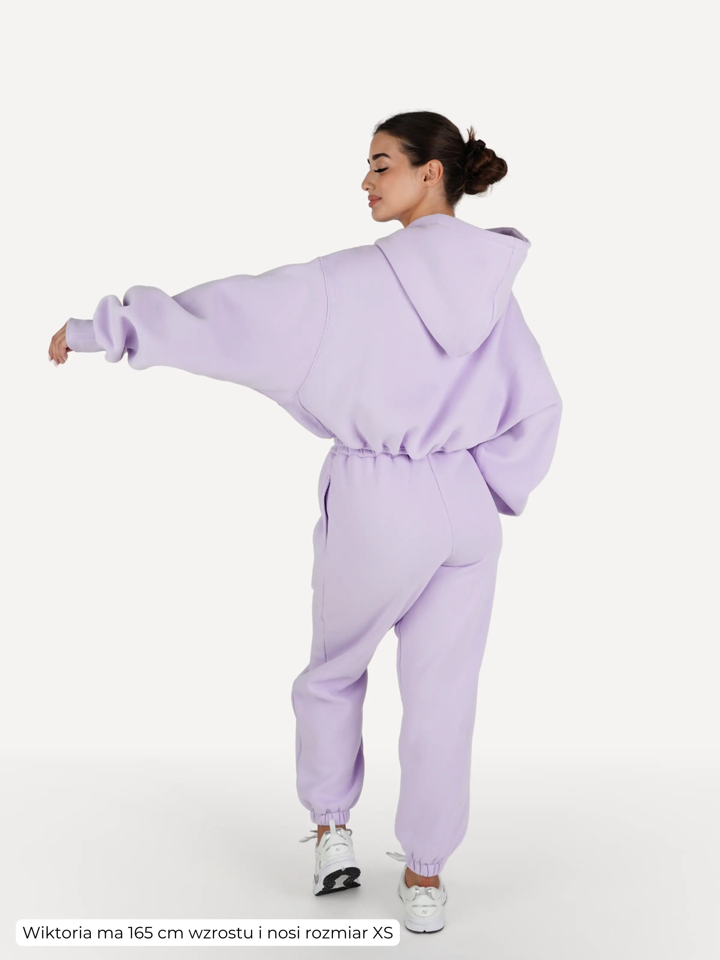 Zestaw bluza + spodnie dresowe CLOUD lawendowe