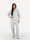 Zestaw rozpinana bluza + spodnie dresowe REST grey melange