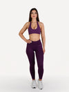 Zestaw legginsy + biustonosz FORM fioletowy
