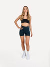 Zestaw spodenki SHAPE butelkowa zieleń + top SHAPE czarny