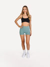 Zestaw spodenki SHAPE miętowe + top SHAPE czarny