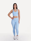 Zestaw legginsy + biustonosz sportowy ZEN baby blue