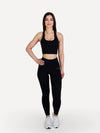 Zestaw legginsy + biustonosz sportowy ZEN czarny