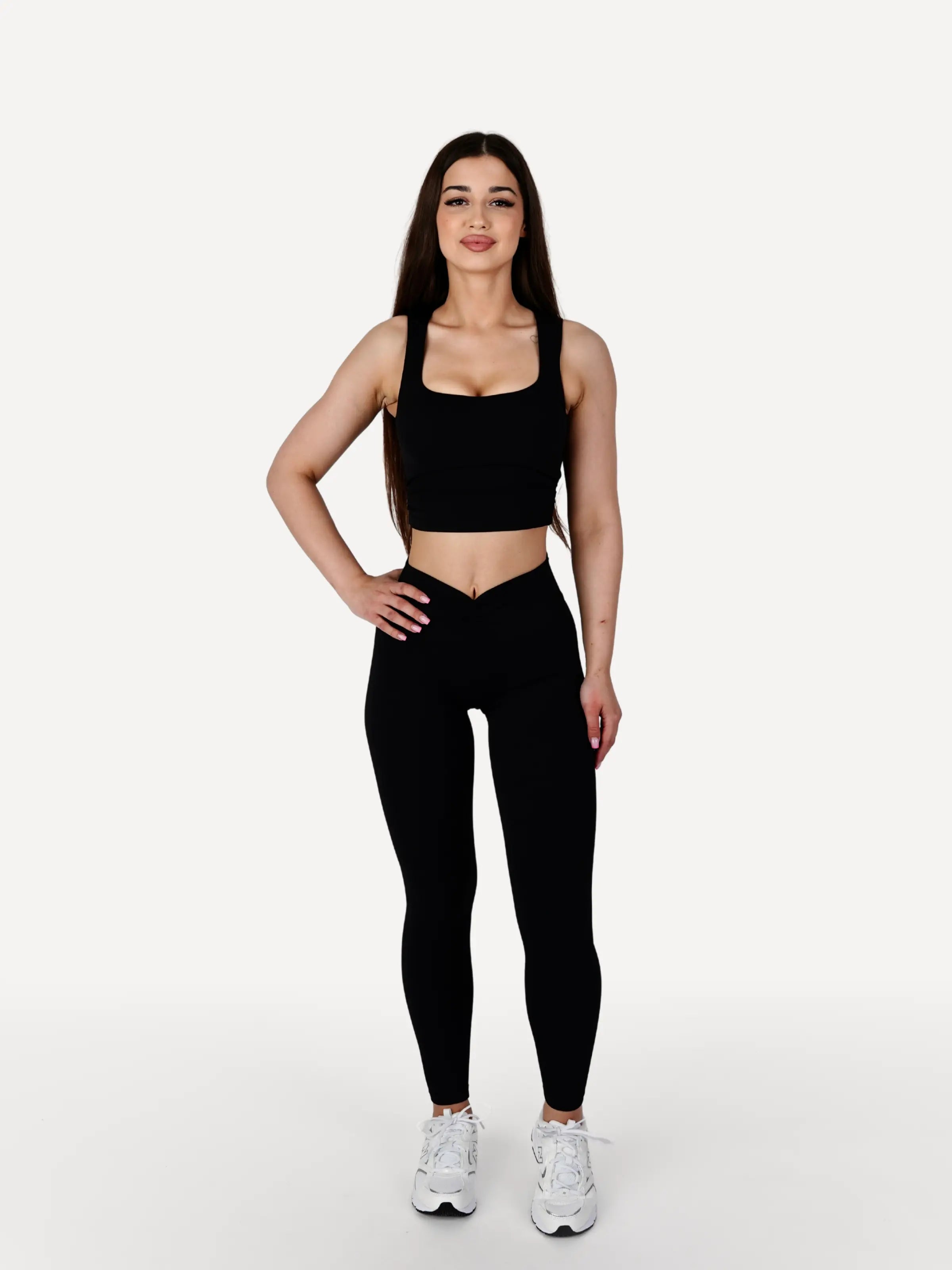 Zestaw legginsy + top COURT czarny