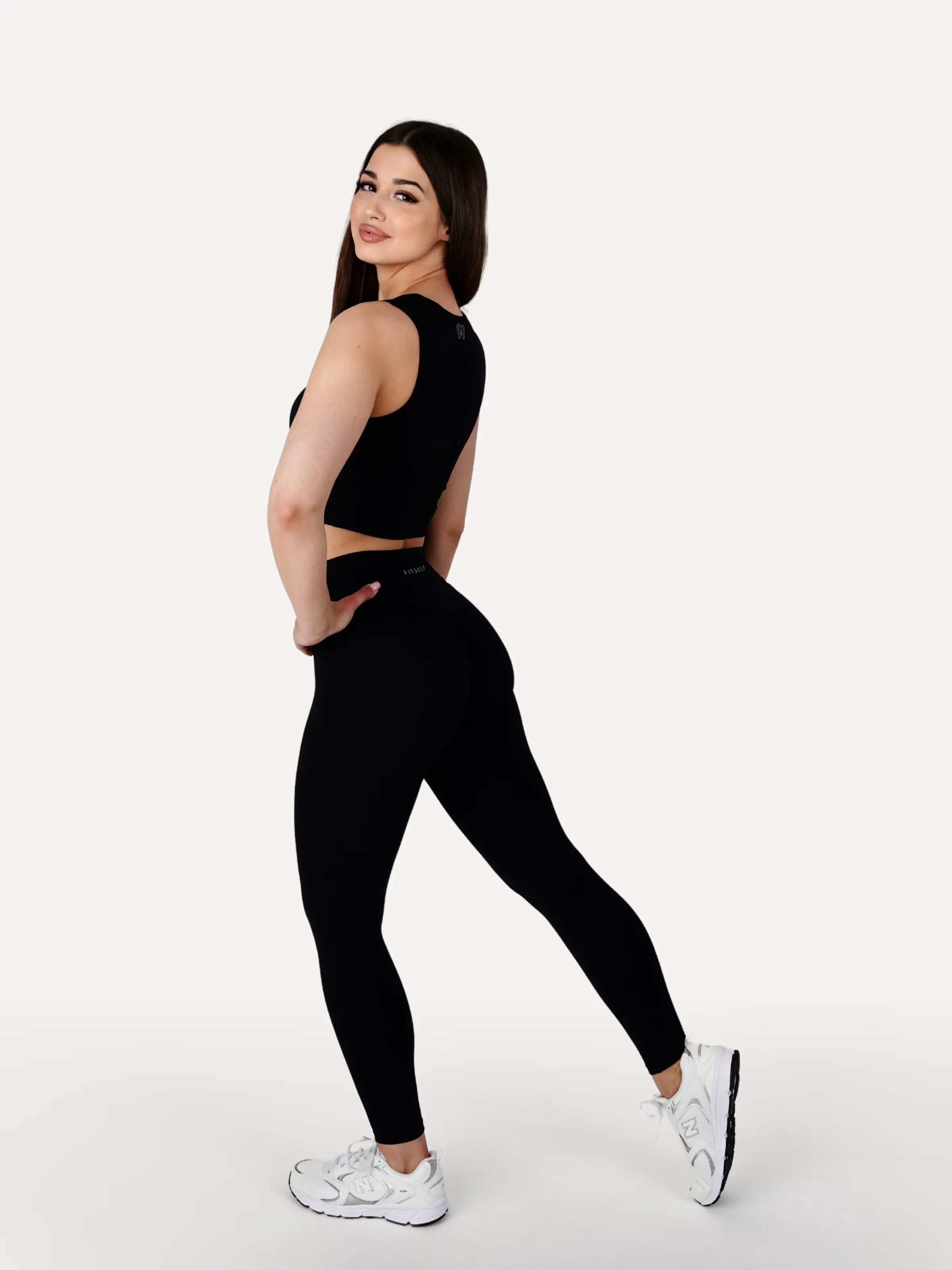 Zestaw legginsy + top COURT czarny