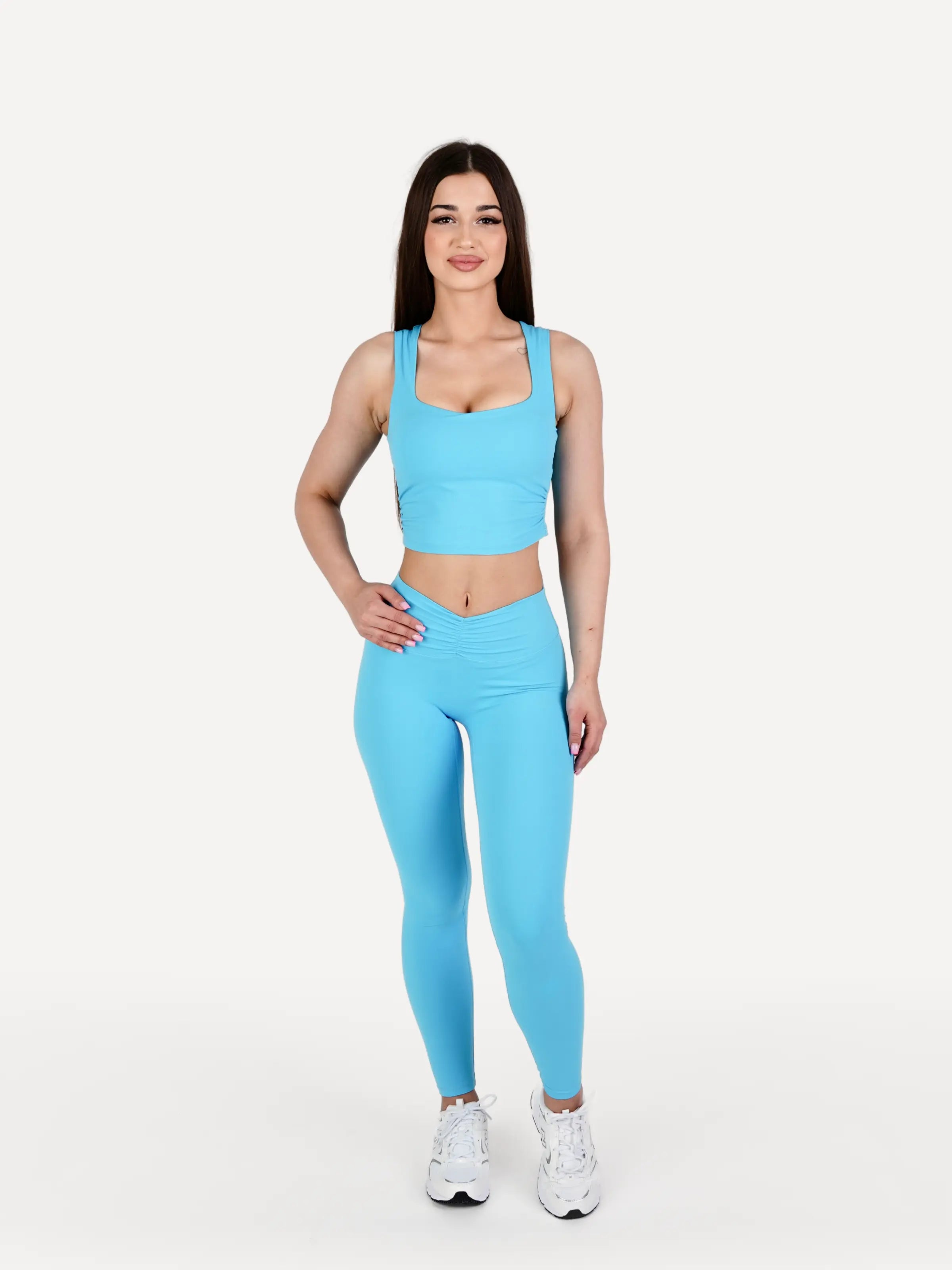 Zestaw legginsy + top COURT niebieski