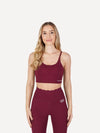 Top sportowy BALANCE z efektem Push Up bordowy