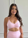 Biustonosz sportowy ICONIC baby pink