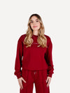 Bluza dresowa COMFY burgundowa