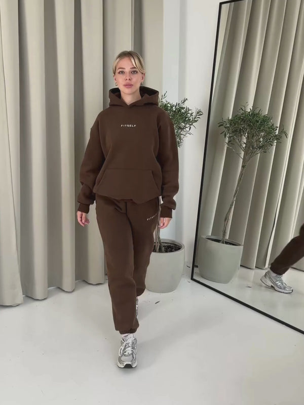Bluza-dresowa-EVERYDAY-brązowa-VIDEO