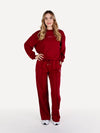 Zestaw bluza + spodnie dresowe COMFY burgundowe